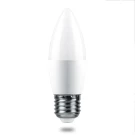 Лампа светодиодная Feron E27 6W 6400K свеча матовая LB-1306 38052