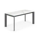 Стол Atta 160 (220) x90 антрацит, керамика