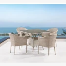 Комплект плетеной мебели T190B/Y350A-W85-90x90 Latte 4Pcs
