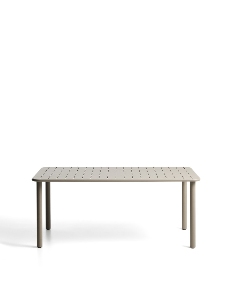Уличный стол Brai из оцинкованной стали бежевого цвета, 180 x 90 см