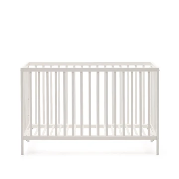 Shantal Детская кроватка из массива бука с белой отделкой 60 x 120 см