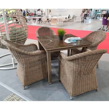 Комплект мебели T257B/Y490 Beige (4+1)