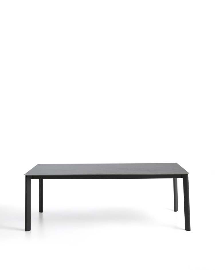 Уличный стол Anafi с графитовой столешницей из спеченного камня, 220 x 100 см