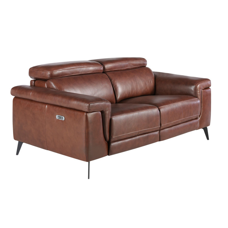 Диван 2-х местный 5319-2P-M1595 /6116 с реклайнером коричневый