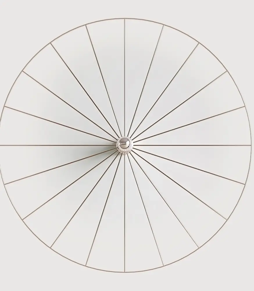 Бра Wheel 90 см хром + цоколь 5 см хром