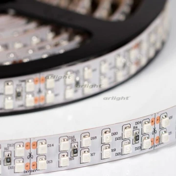 Светодиодная лента Arlight RT 2-5000 24V Yellow 2x2 (3528, 1200 LED, LUX) 008774
