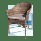 Плетеное кресло AFM-353CL Beige + подушка